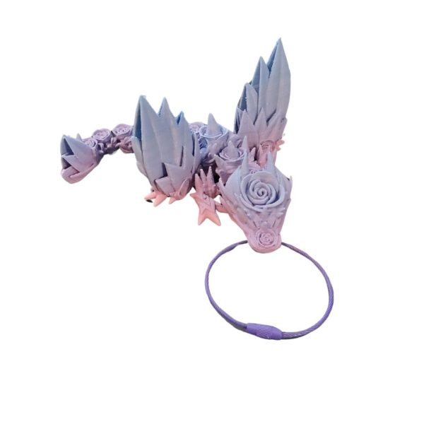 pink and purple rosewing tadling keychain